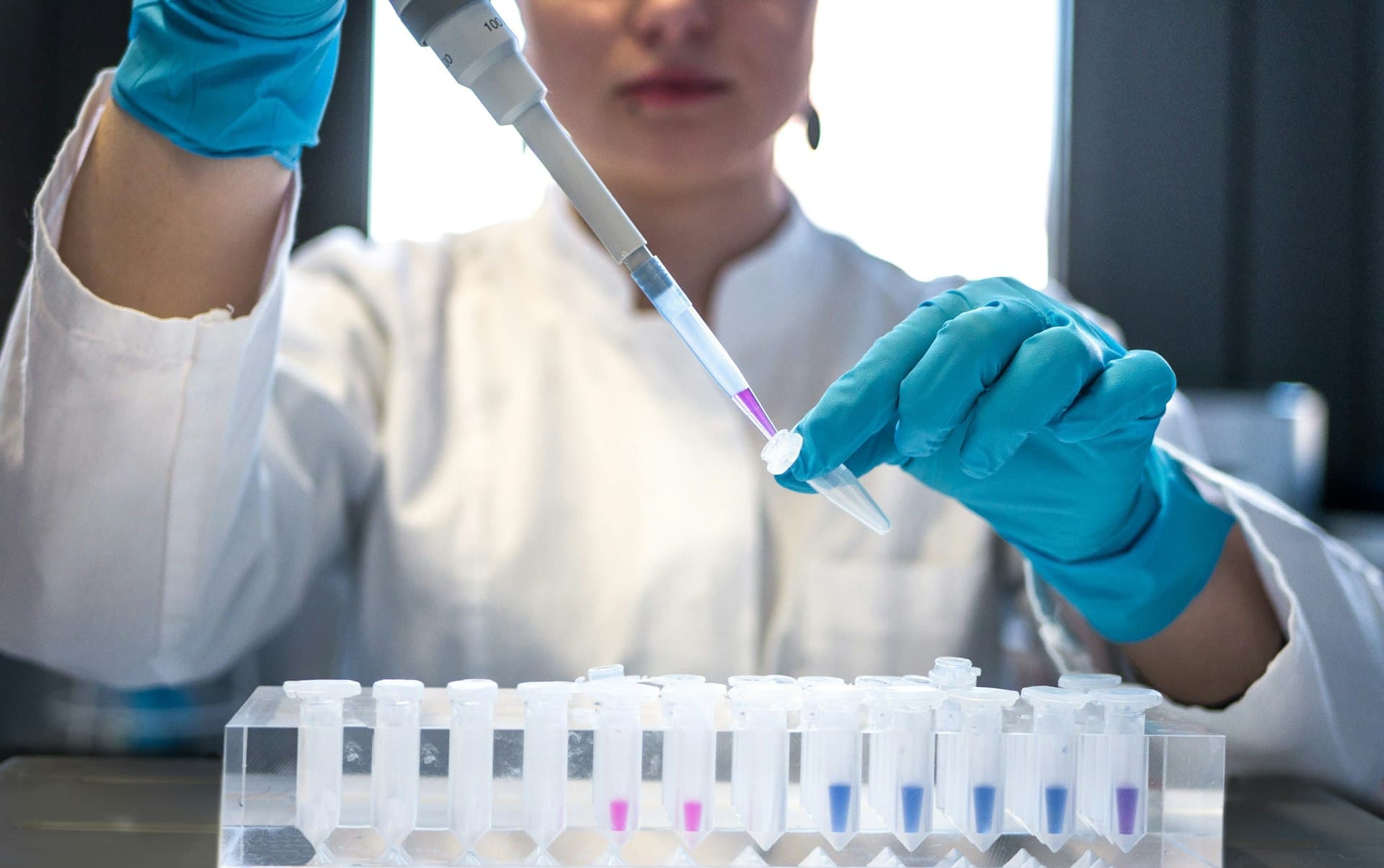 Drug discovery research in a pharmaceutical laboratory
